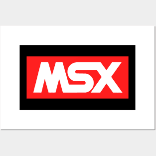 MSX Red Logo - Vintage Retro Computer Posters and Art